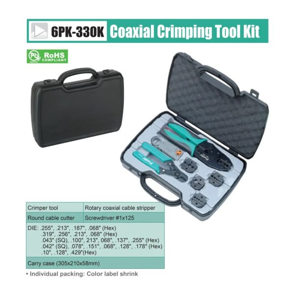 ست پرس BNC پروسکیت ProsKit 6PK-330K - Image 3